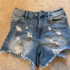 Distressed Denim Women Shorts